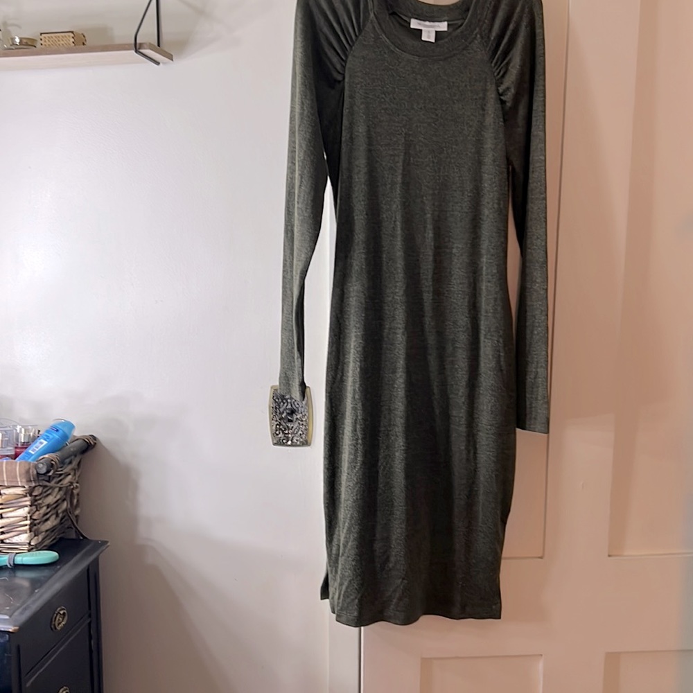Maternity green long dress